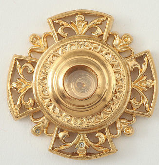 Мощевик на икону №3 золочение Мощевик на икону №3 золочение