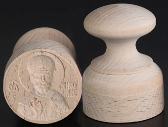 Печать для просфор диам.35 мм Николай Чудотворец Печать для просфор диам.35 мм Николай Чудотворец