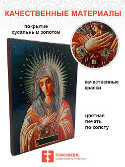 Икона Умиление Серафимо-Дивеевская БМ 22х30 (141)