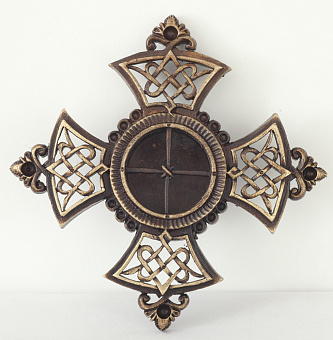 Мощевик для частиц святых мощей патинирование крест мальтийский Мощевик для частиц святых мощей патинирование крест мальтийский