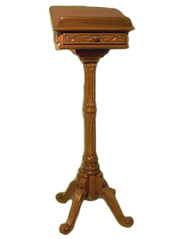 Аналой ''На крестообразной ножке'' фигурной токарной, с ящиком Аналой ''На крестообразной ножке'' фигурной токарной, с ящиком