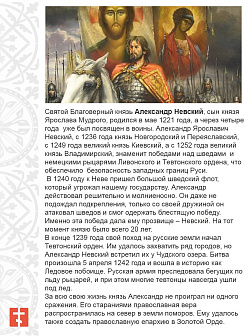 Икона Александр Невский 20х30 (020)