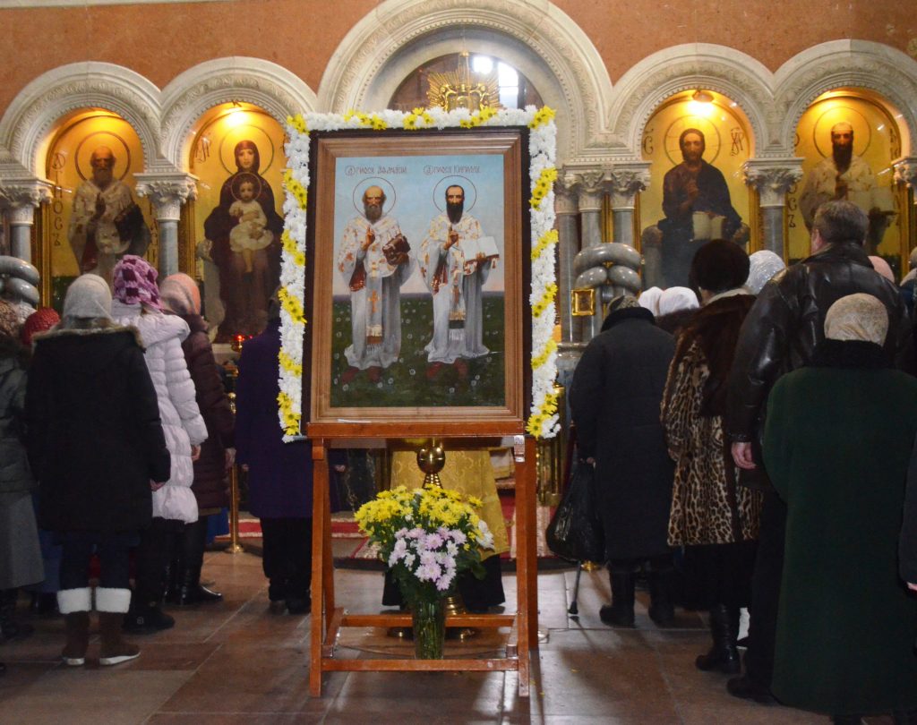 Престольный праздник в одном из древнейших на Руси киевском Кирилловском монастыре 