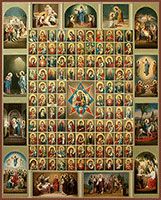 Икона Собор икон Божией Матери