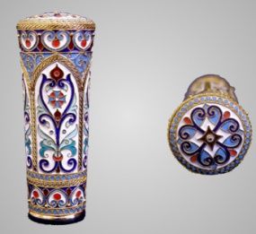 Посох №1 неразборный серебро филигрань, эмаль / золочение / (УИН)