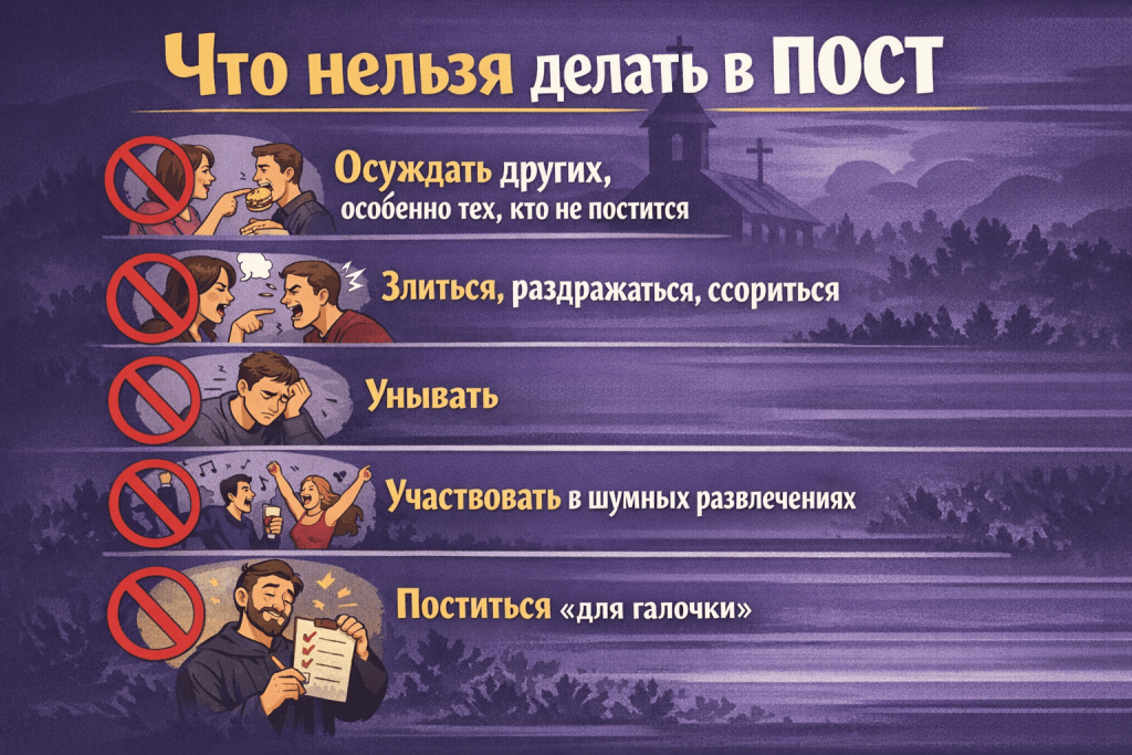 Что нельзя делать в пост