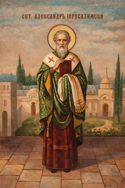 Икона Александр Иерусалимский