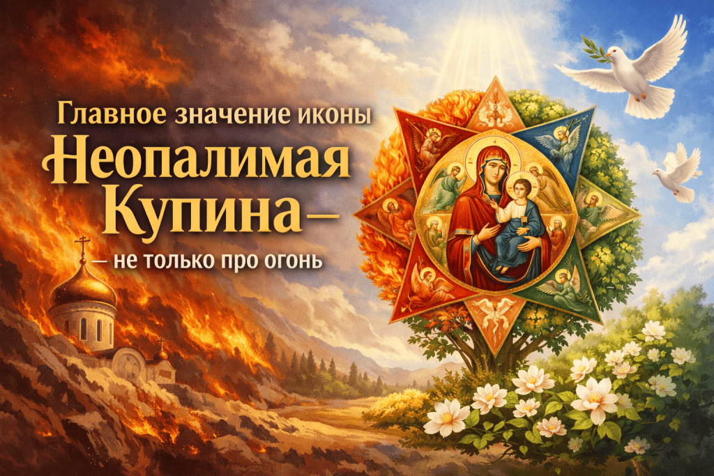 Главное значение иконы Неопалимая Купина - не только про огонь Главное значение иконы Неопалимая Купина - не только про огонь