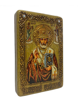 Икона Николай Чудотворец в футляре