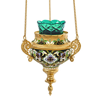 Лампада филигранная №3 эмаль / золочение