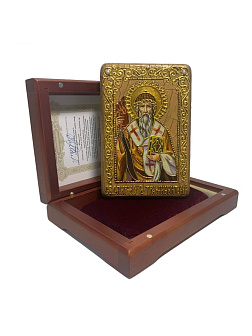 Икона СПИРИДОН Тримифунтский, Святитель (ПОДАРОЧНАЯ)