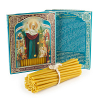 Свечи сорокоустные №50 (40шт, 19см, 1,7ч), Всех скорбящих радость