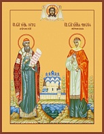 Икона благверные Феврония и Петр
