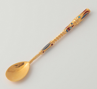 Лжица литьевая малая №7 эмаль / золочение / серебро (УИН)