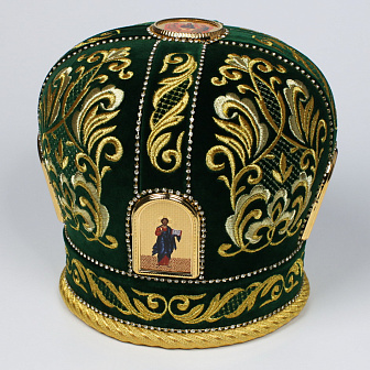 Митра №007 бархат вышивка автомат,фоторамки, стразовые дорожки, в футляре