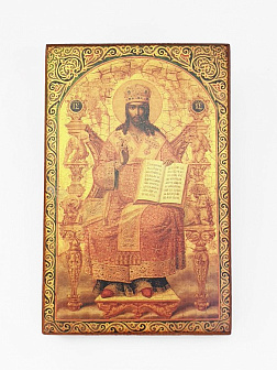 Икона под старину Спаситель На Престоле