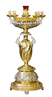 Подсвечник №27 на 56 свечей комбинированный