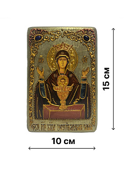 Икона Пресвятой Богородицы НЕУПИВАЕМАЯ ЧАША (РУЧНАЯ РАБОТА, ПОДАРОЧНАЯ)