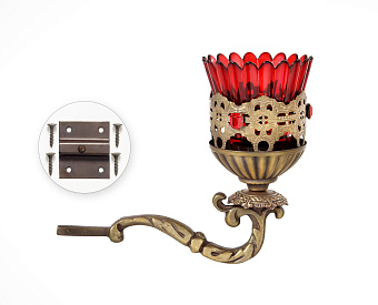 Лампада на кронштейне №10 патинирование