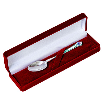 Лжица литьевая малая №13 эмаль серебро (УИН)