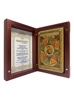 Икона ''Богородица Неопалимая Купина'' ручной работы