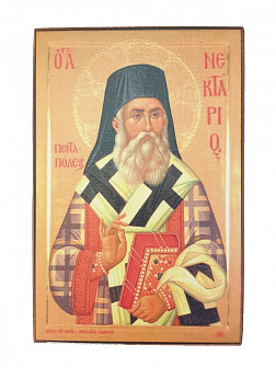Икона под старину Нектарий Эгинский, Пентапольский, Святитель
