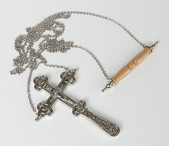 Крест водосвятный №1-4 с цепями никель