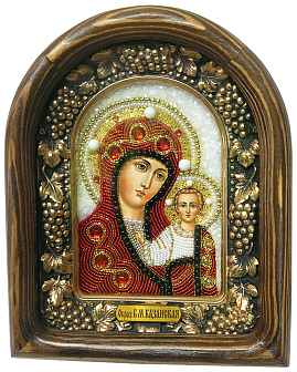 Икона Пресвятой Богородицы Казанская ручной работы