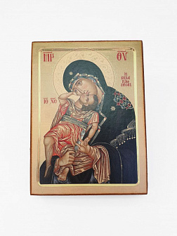 Икона под старину Взыграние Младенца