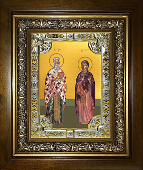 Икона КИПРИАН и ИУСТИНИЯ Икона КИПРИАН и ИУСТИНИЯ