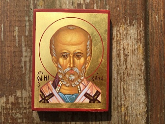 Дорожная икона Святитель Николай Чудотворец, архиепископ Мир Ликийских