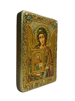 Икона ''Ангел-Хранитель'' ручной работы в декоративном деревянном футляре