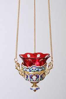 Лампада филигранная №30 эмаль / золочение