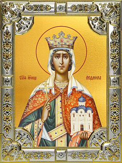 Икона Людмила Мученица