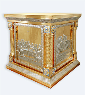 Облачение на престол №14 1.0*1.0 частичное золочение эмаль