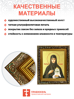 Икона "София (Соломония) Суздальская", св. прп., кнг., с золочением поталью, 10С1-УЛ