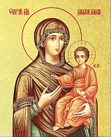 Икона Божией Матери "Дарование молитвы" с золочением поталью, 03Д2-УЛ Икона Божией Матери "Дарование молитвы" с золочением поталью, 03Д2-УЛ
