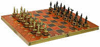 Шахматы исторические "Великая Отечественная Война" с фигурами из черненого цинкового сплава