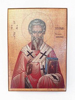 Икона под старину Святитель Мирон Критский