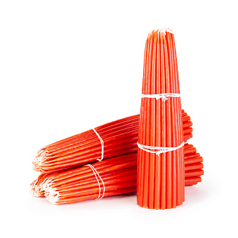 Свечи Конусные №30 (19см, 1,5ч, 50шт), КРАСНЫЕ