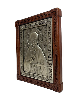 Именная икона Матрона Московская гальваника 103 14х18 см A46-1_KRA