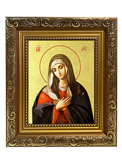 Икона Божией Матери "Умиление" с золочением поталью, 03078-УЛ