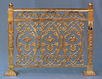 Решетка на солею №7 золочение Решетка на солею №7 золочение