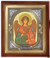 Икона в киоте 18х24 сложный, темпера, риза-рамка №1 Ангел-Хранитель