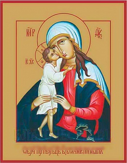 Икона ''Богородица Взыскание погибших'' с золочением
