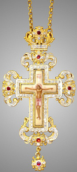 Золотой наперсный крест