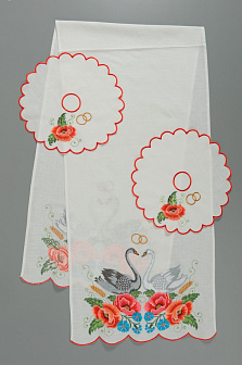 Рушник венчальный вышивка а\м и прихватки №1