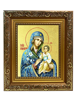Икона Божией Матери "Неувядаемый Цвет" с золочением поталью, 03048-УЛ Икона Божией Матери "Неувядаемый Цвет" с золочением поталью, 03048-УЛ