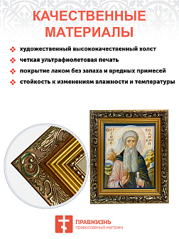 Икона Арсений Великий Преподобный на холсте 033 Икона Арсений Великий Преподобный на холсте 033