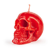 Свеча формовая Череп (малый), КРАСНАЯ